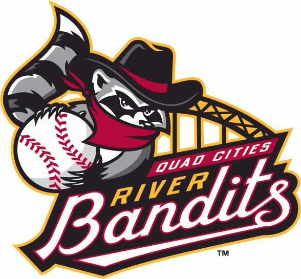 Quad Cities River Bandits 2008-pres primary logo iron on transfers for T-shirts